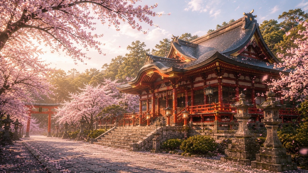 幻想的な日本の神社背景素材集 Vol.1 【全20枚】
