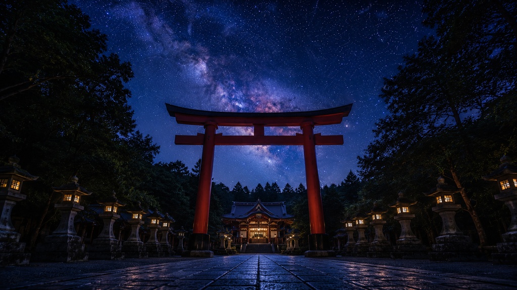 幻想的な日本の神社背景素材集 Vol.1 【全20枚】