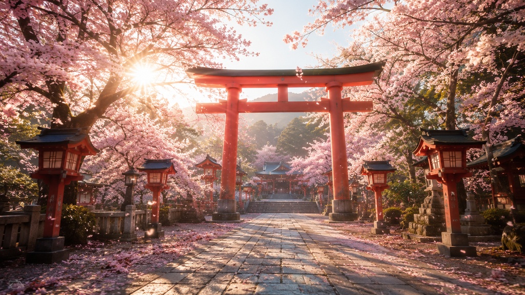 幻想的な日本の神社背景素材集 Vol.1 【全20枚】