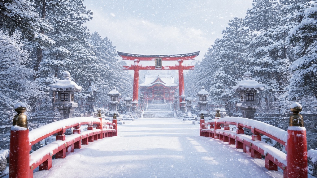 幻想的な日本の神社背景素材集 Vol.1 【全20枚】
