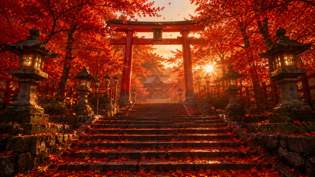 幻想的な日本の神社背景素材集 Vol.1 【全20枚】