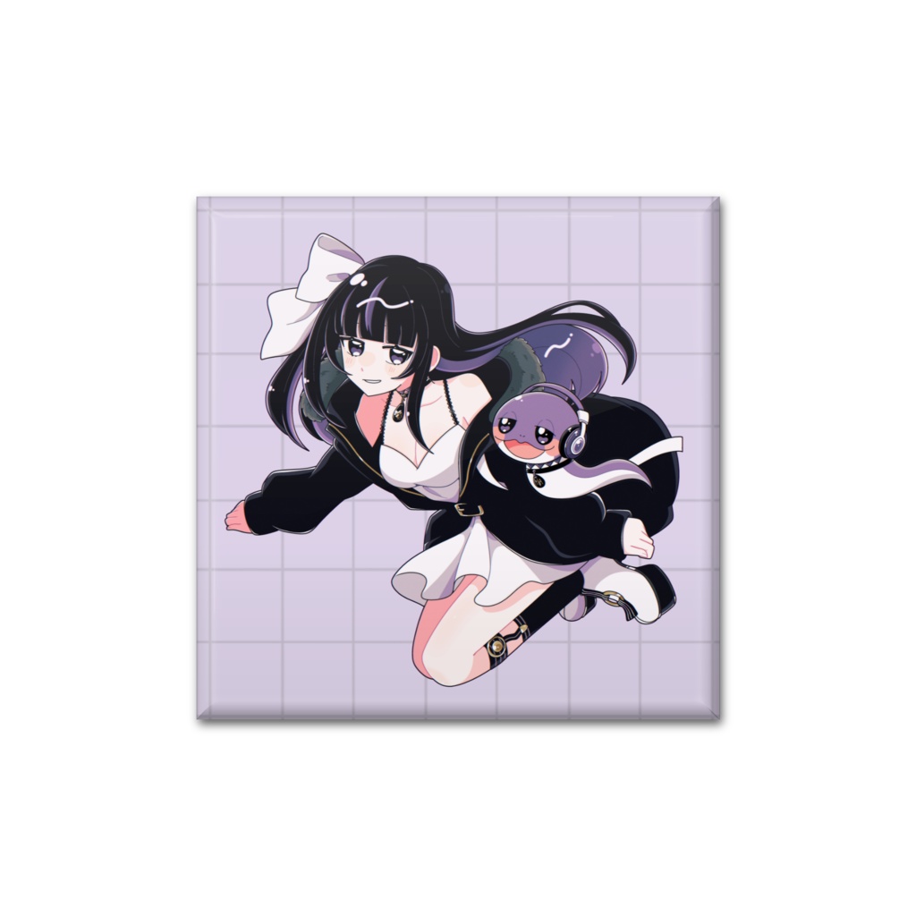 Ririsya&Snek Tin badge