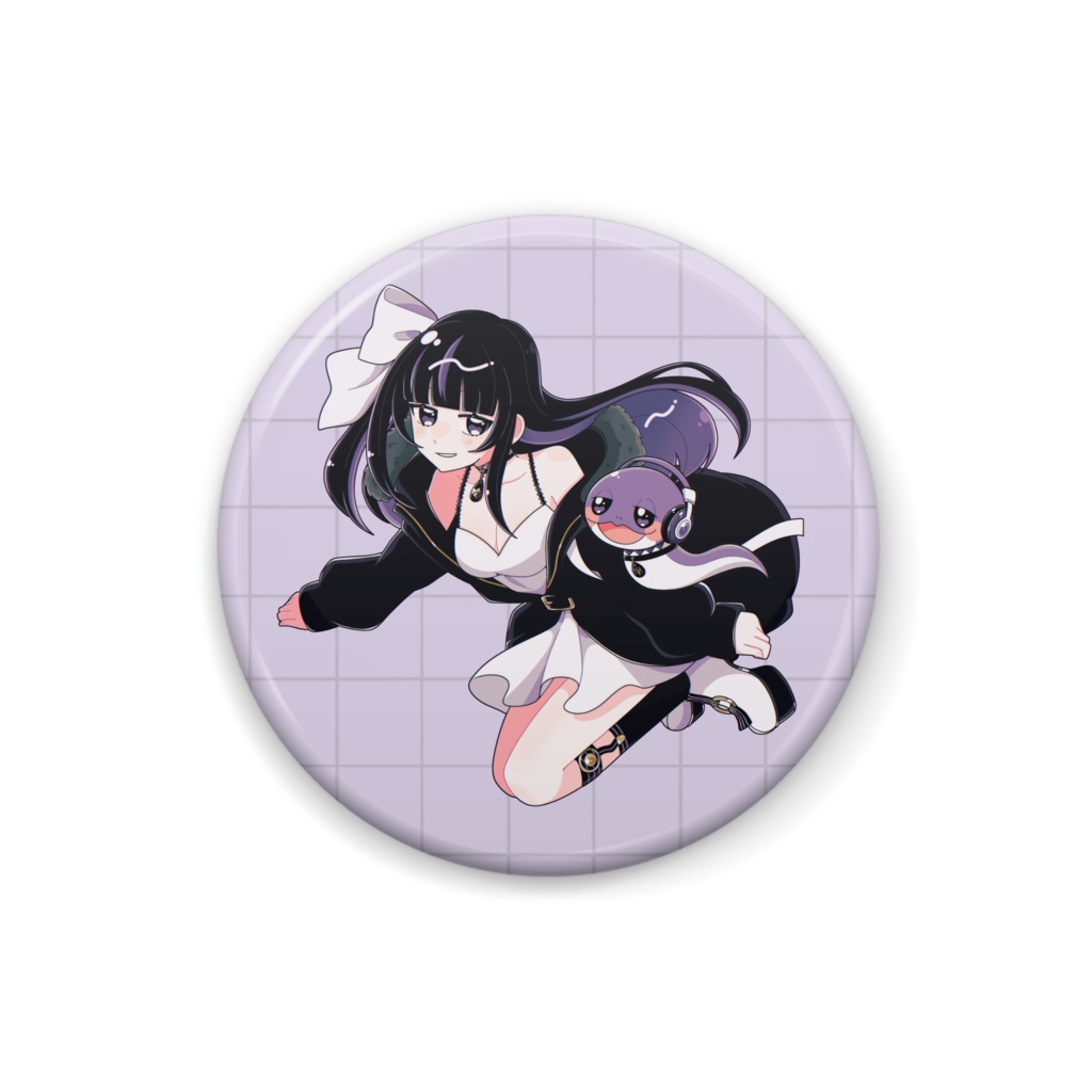 Ririsya&Snek Tin badge