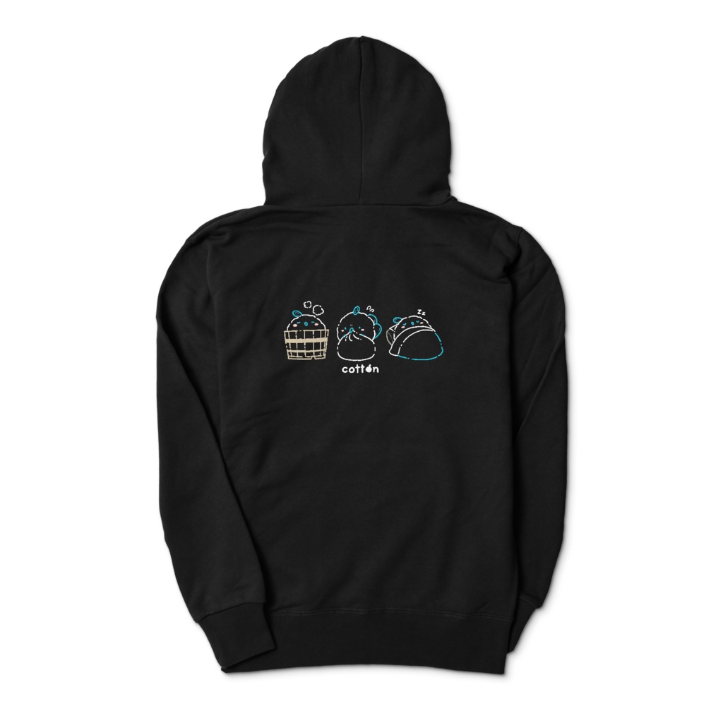 わたパーカー(黒)