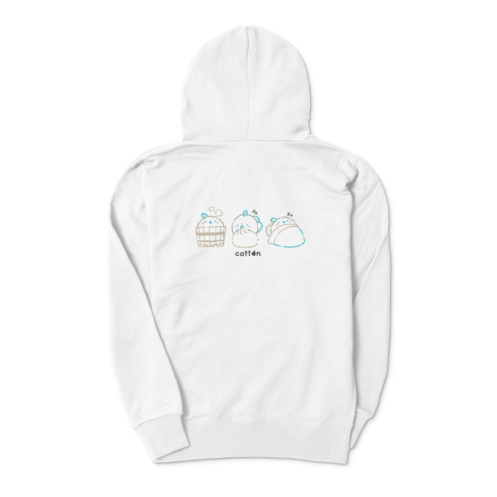 わたパーカー(白)