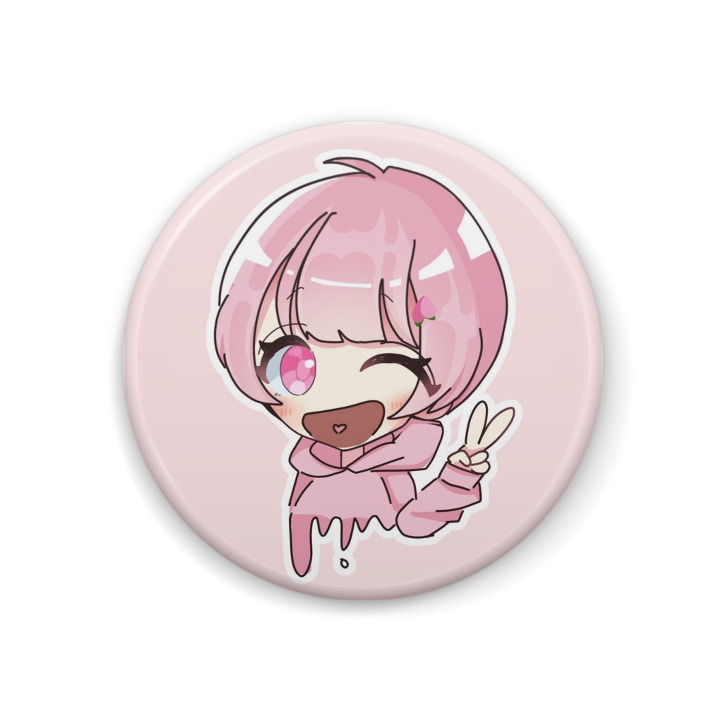 44mm ももめる 缶バッジ アイコンバージョン