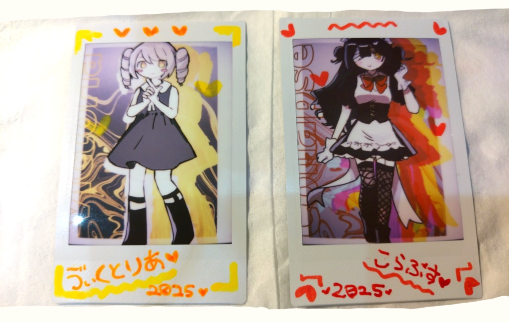 イラストチェキ（＋ステッカー2枚）