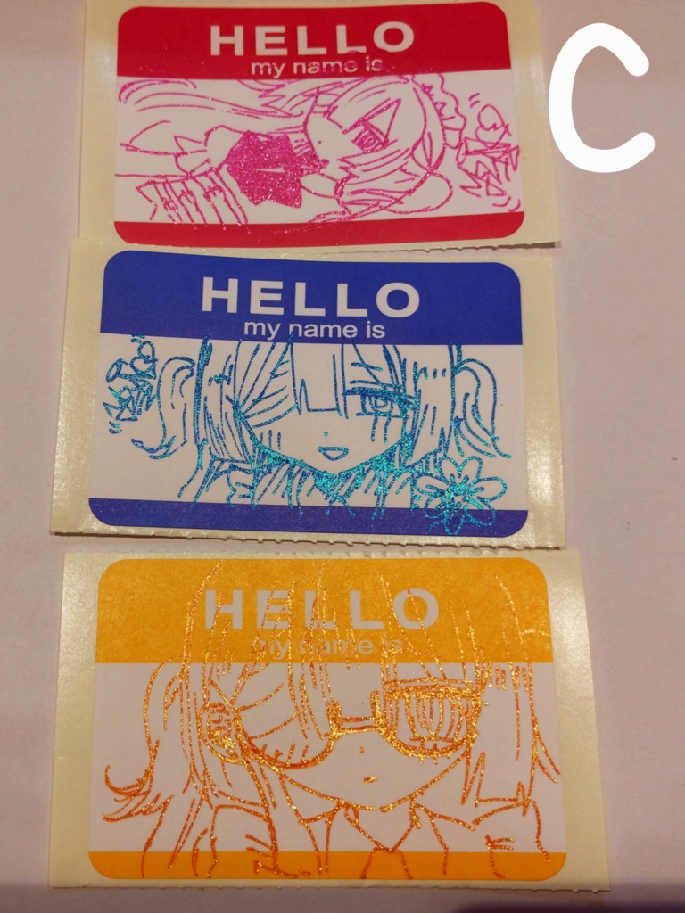 手描きステッカー販売ページ