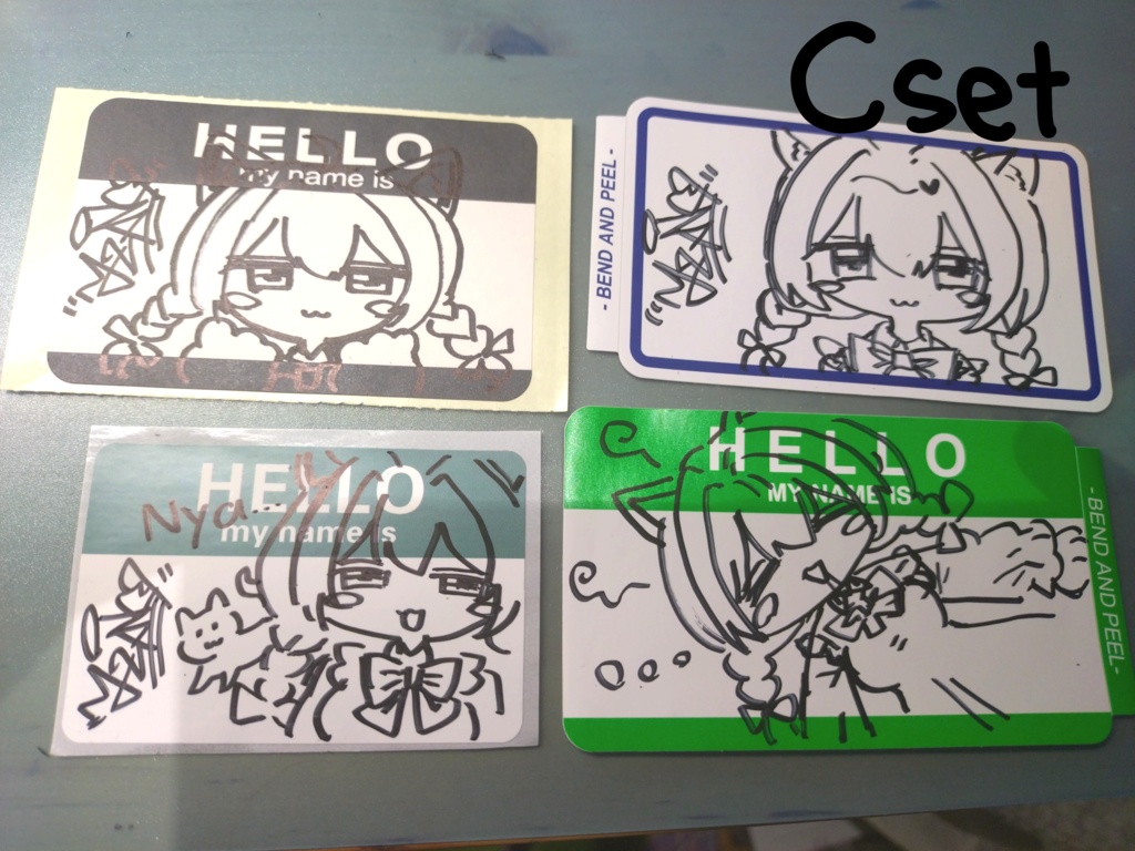 手描きステッカー販売ページ