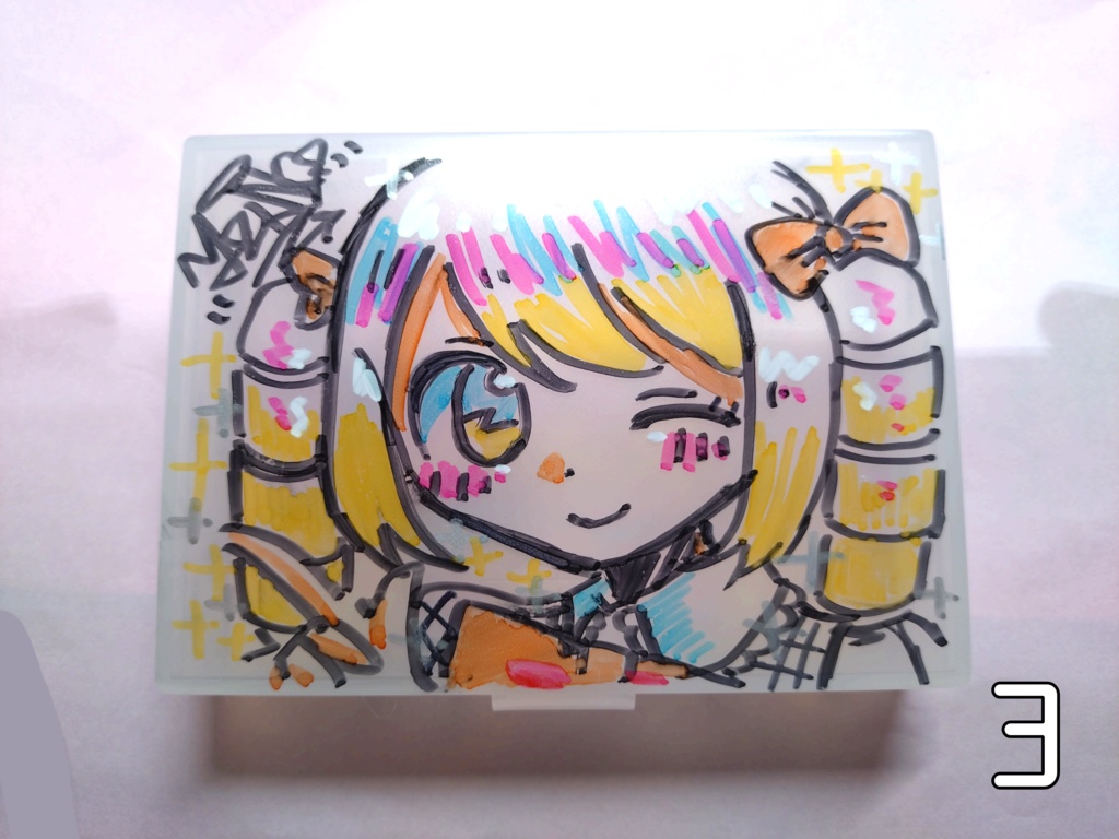 直筆イラスト小物入れ