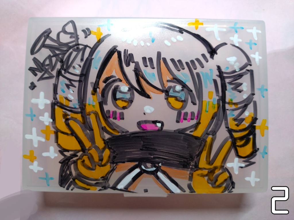 直筆イラスト小物入れ