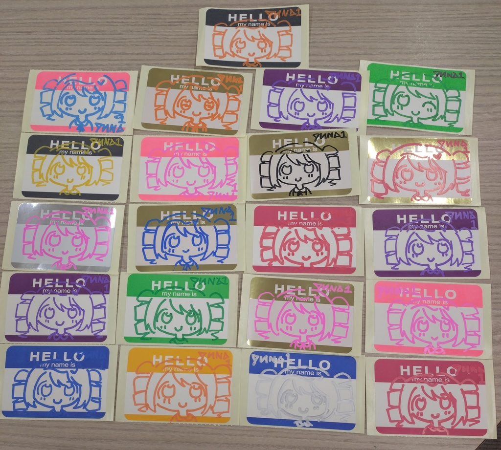 スマイリー…ステッカー😊2枚<RANDOM>