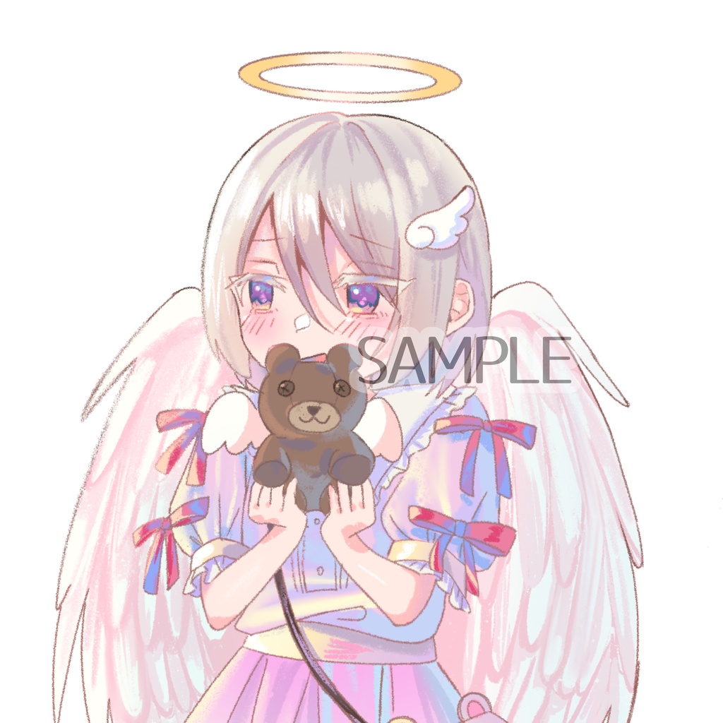 【無料】天使の女の子 立ち絵【PSD・PNG】