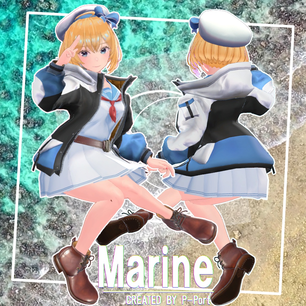 「 Marine 」 3D avatar for VRChat