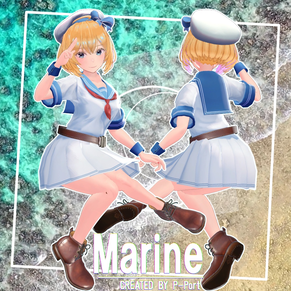 「 Marine 」 3D avatar for VRChat
