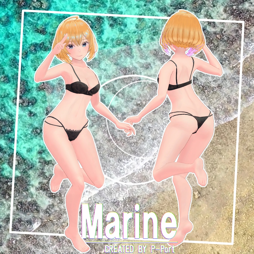 「 Marine 」 3D avatar for VRChat