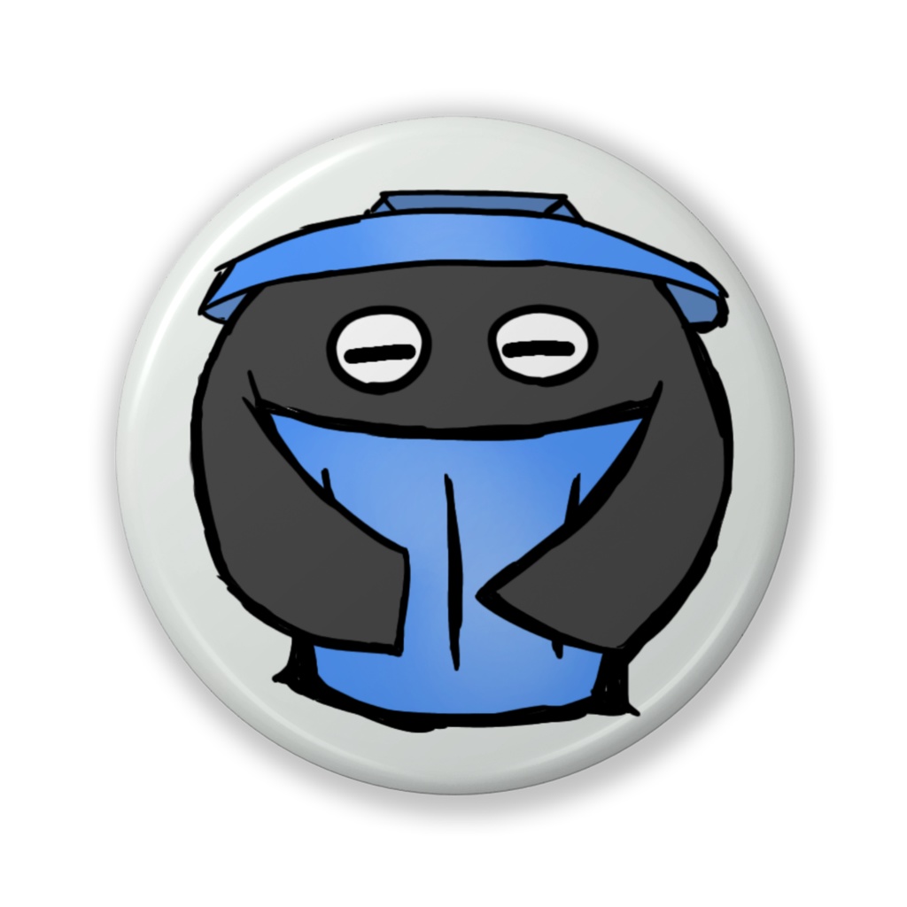 スカスカポンタンの缶バッジ(バリュー)