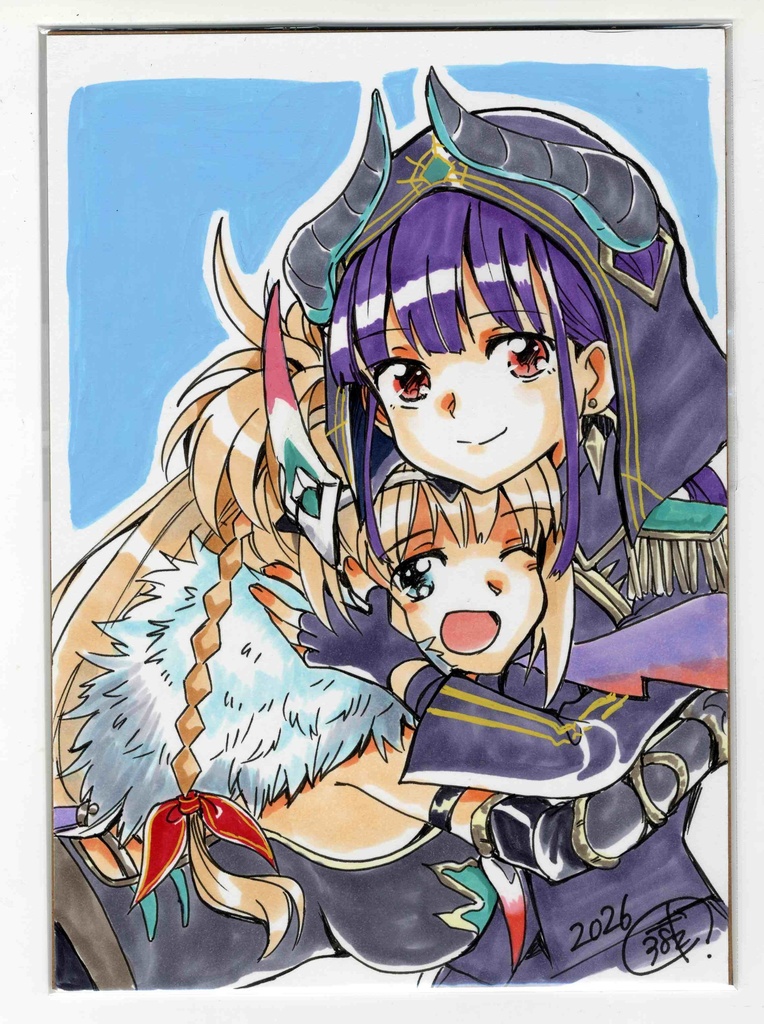 カラーイラスト【しもべアーマリ】A5サイズ