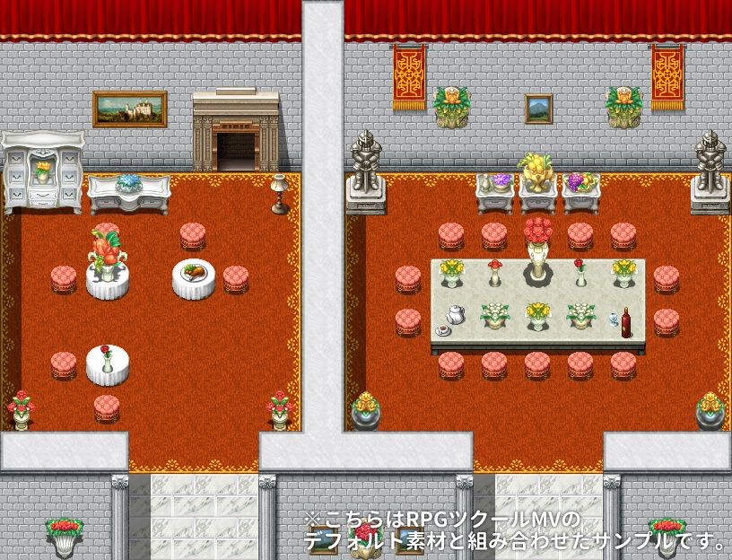 観葉植物 タイルセット ~田舎・酒場・現代・お城~