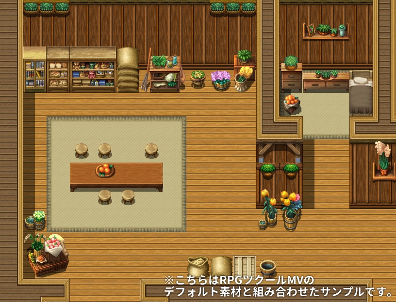 観葉植物 タイルセット ~田舎・酒場・現代・お城~