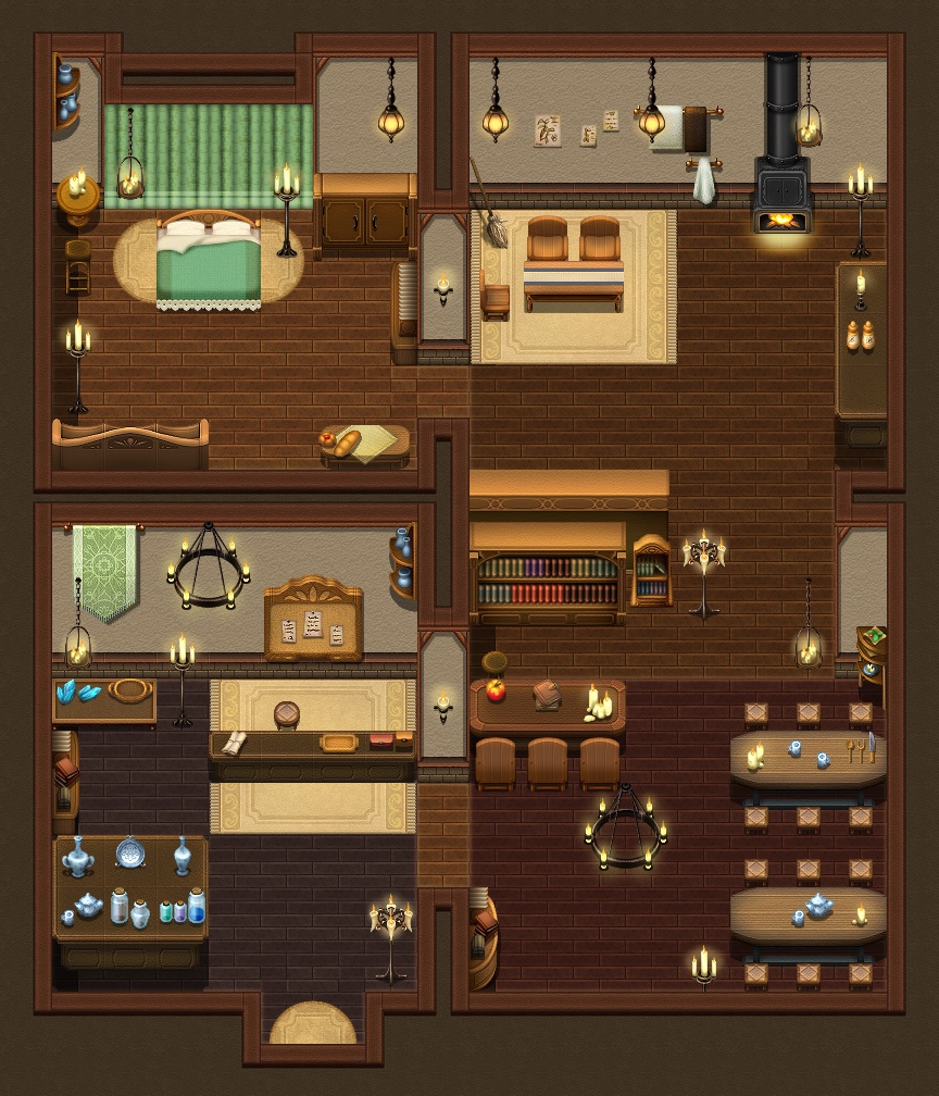 インテリア タイルセット ~現代・ファンタジー~