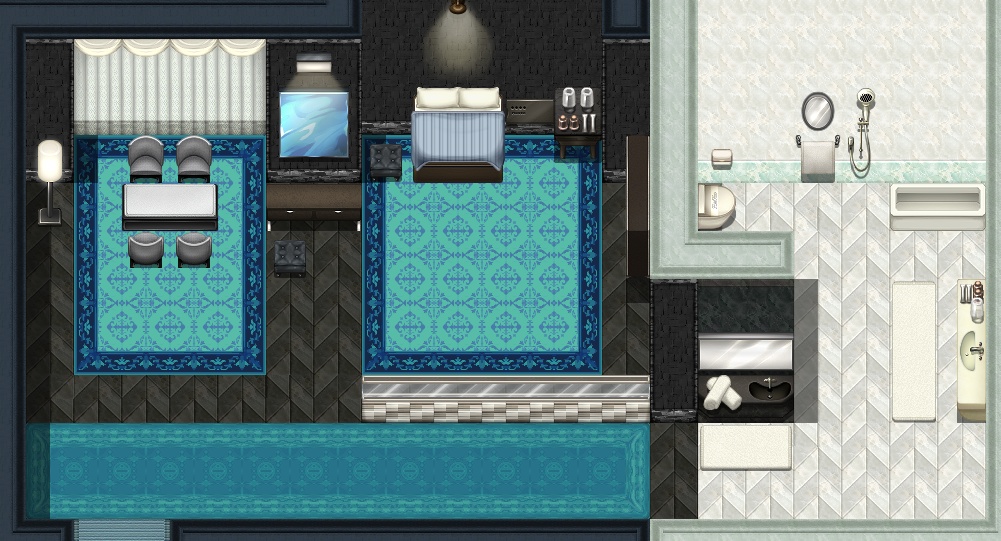 インテリア タイルセット ~ホテル・バスルーム~