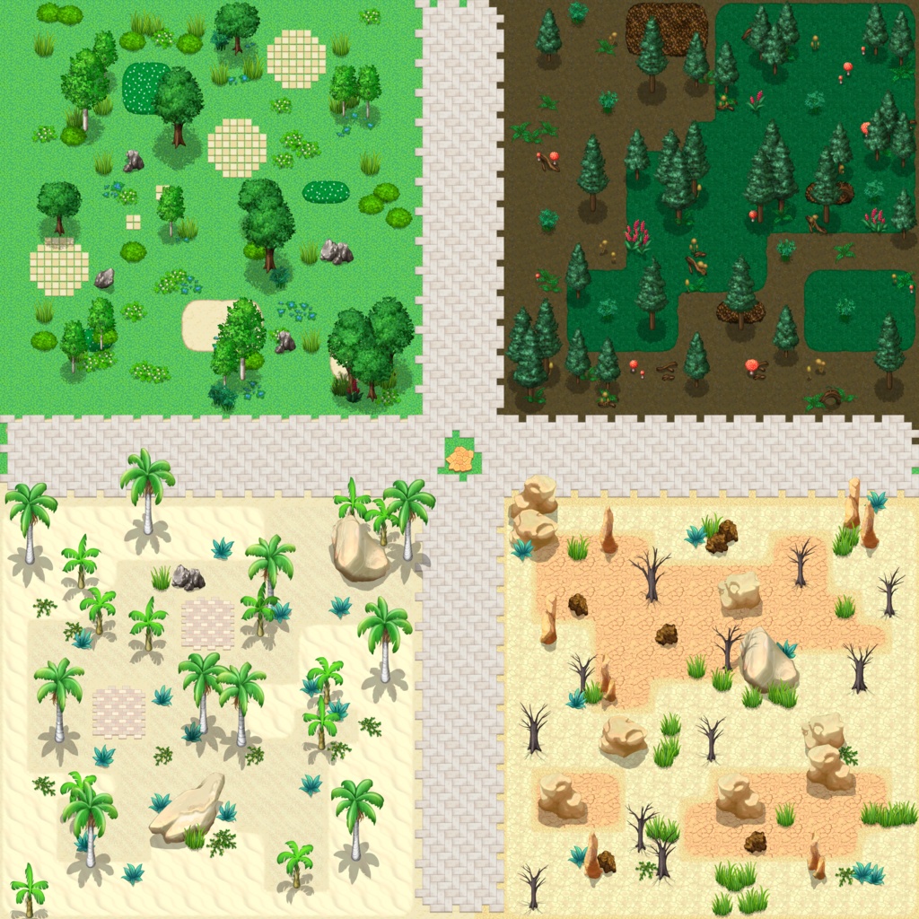 オーバーワールド タイルセット