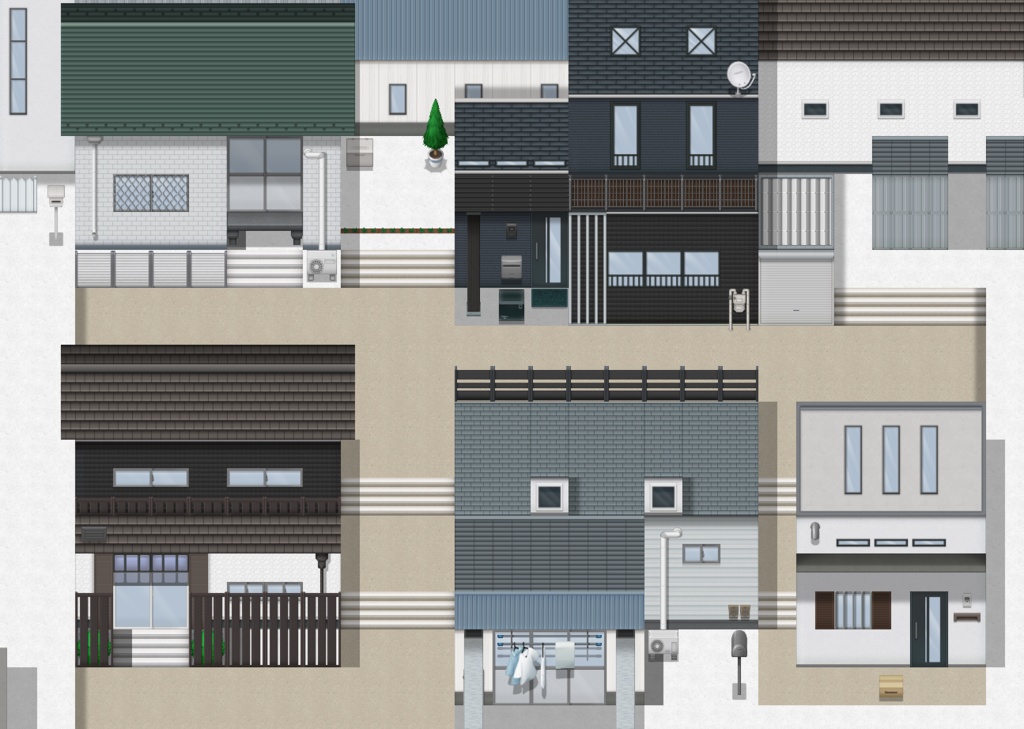 住宅地 タイルセット