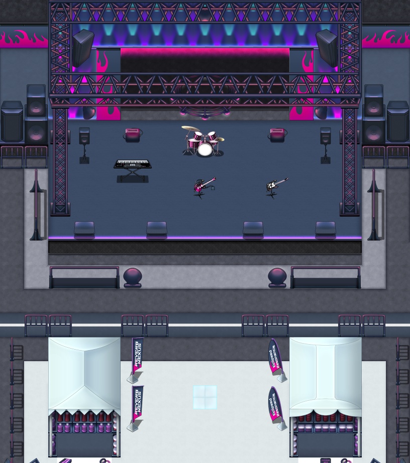 音楽フェスティバル&TVスタジオ タイルセット