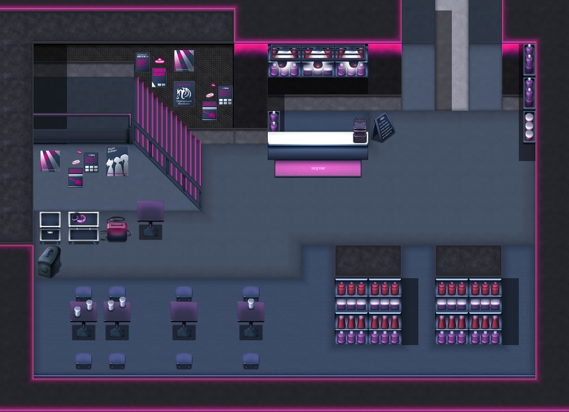 音楽フェスティバル&TVスタジオ タイルセット