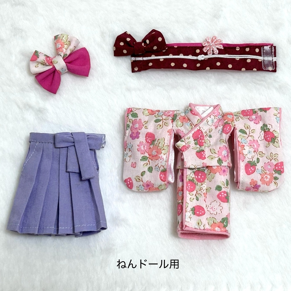はかま4点セット 1/12ドール服