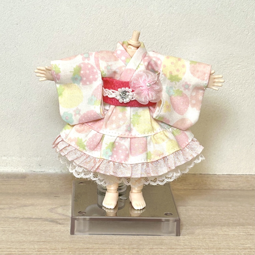2way浴衣ドレス 1/12ドール用