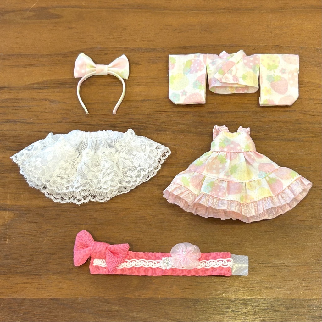 2way浴衣ドレス 1/12ドール用