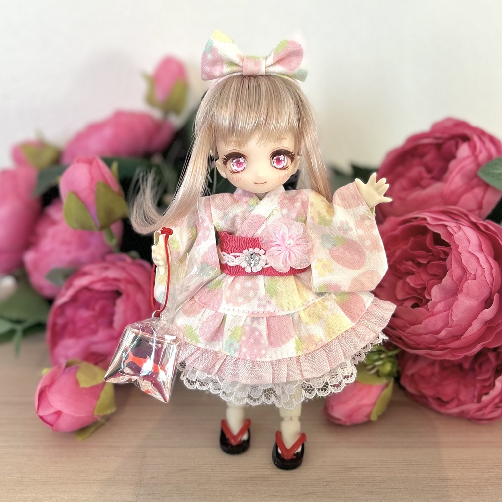 2way浴衣ドレス　1/12ドール用