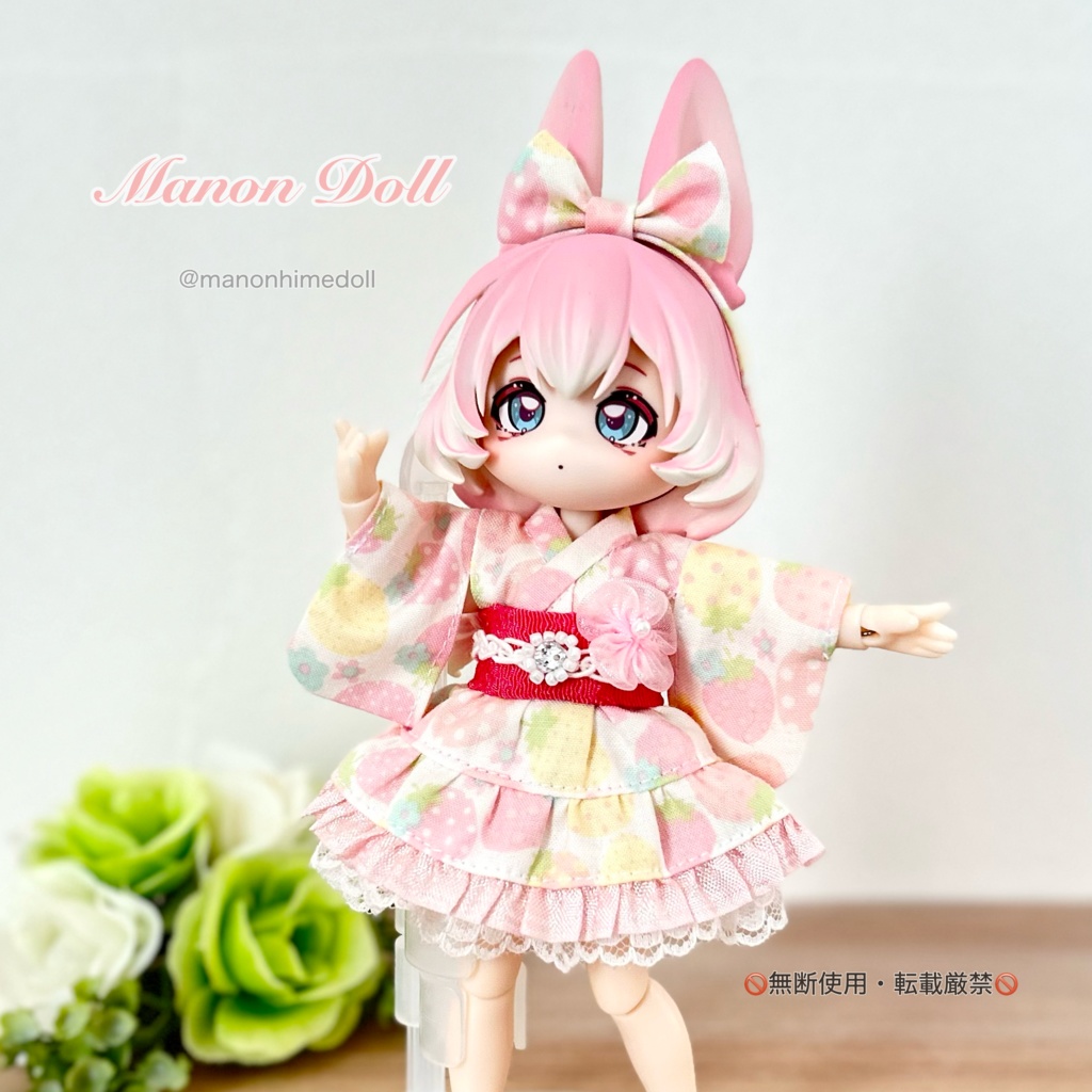 2way浴衣ドレス 1/12ドール用