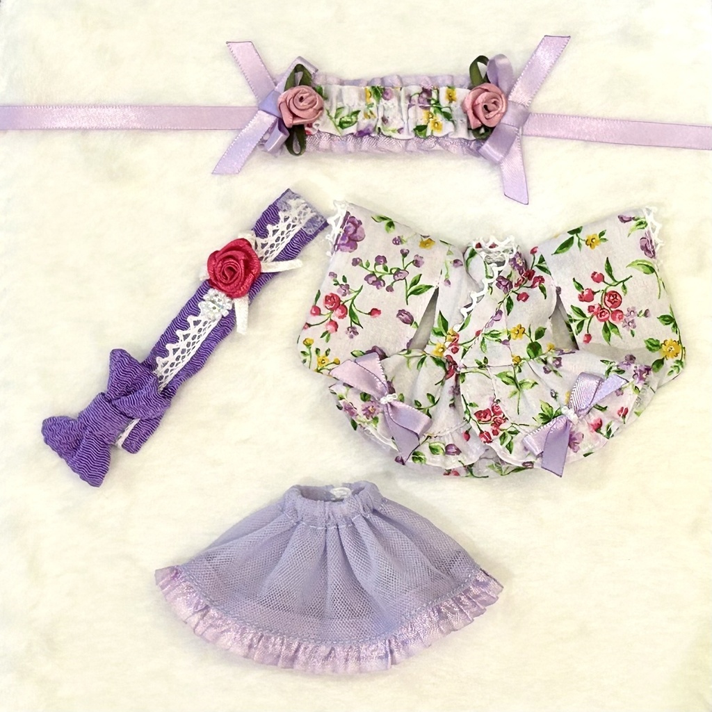 浴衣ドレス ピコP用 ライラック