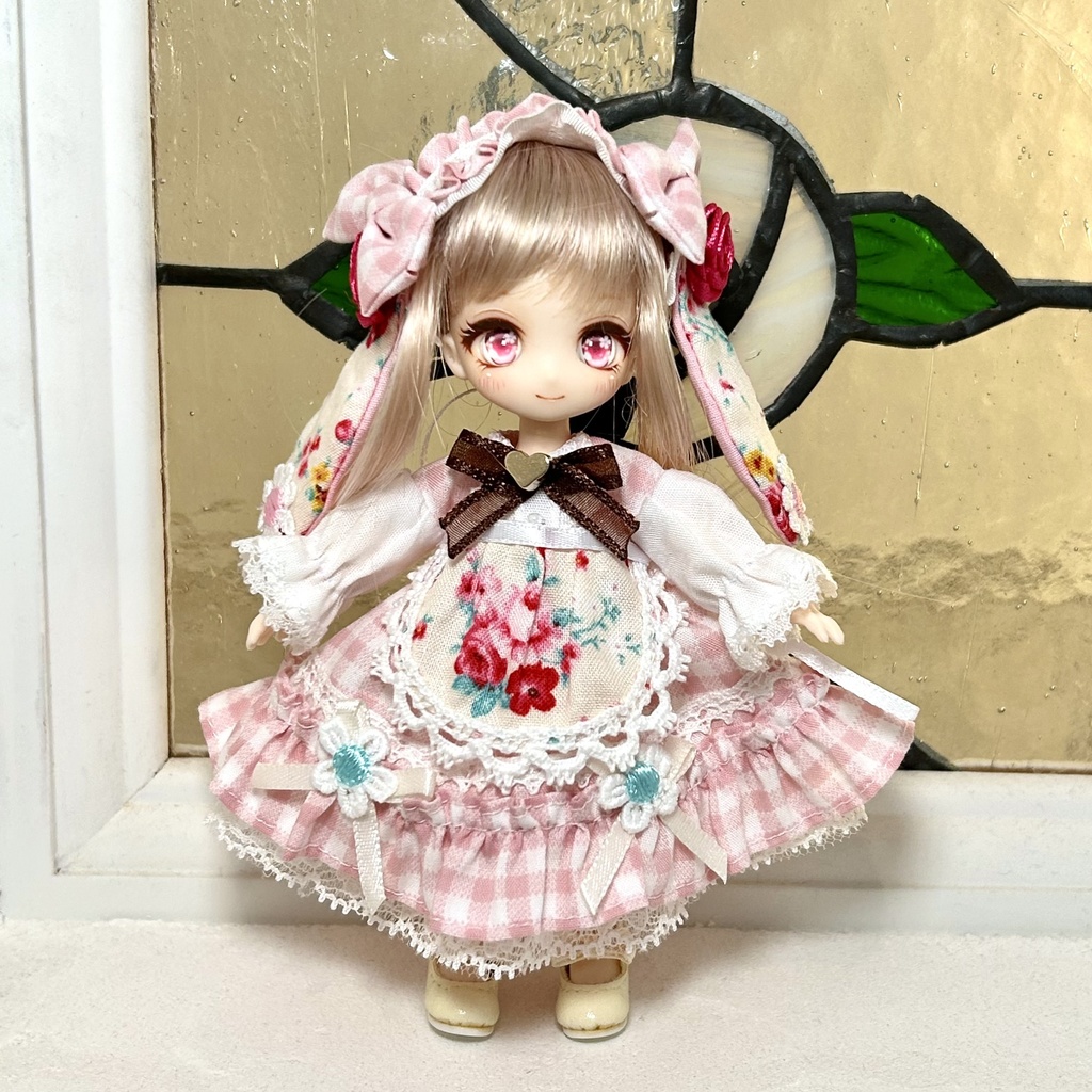 うさみみワンピースセット　ピンク