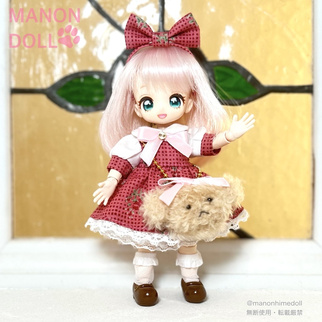 くまちゃんとワンピースセット オビツ11