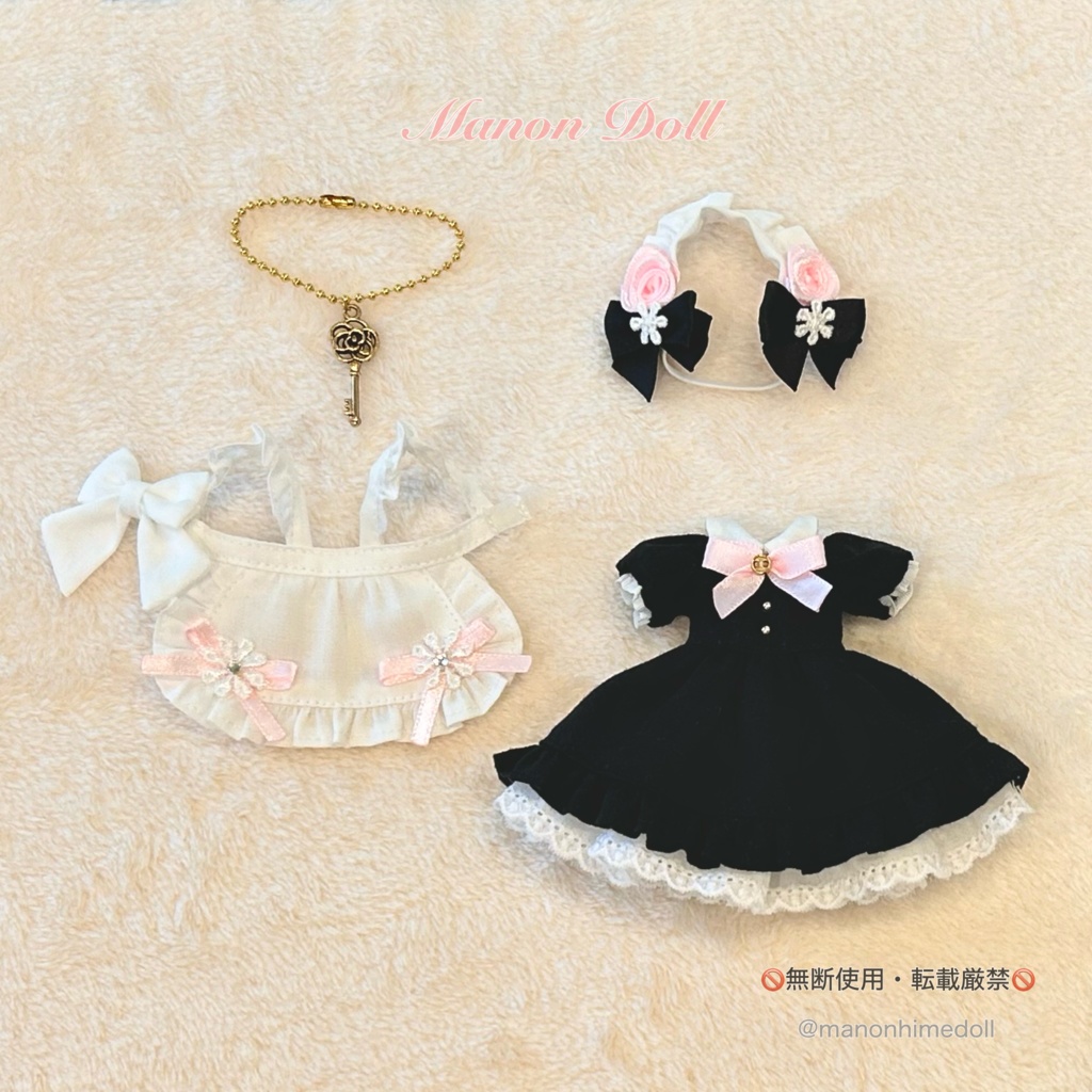 メイド服 ピンク 1/12ドール用