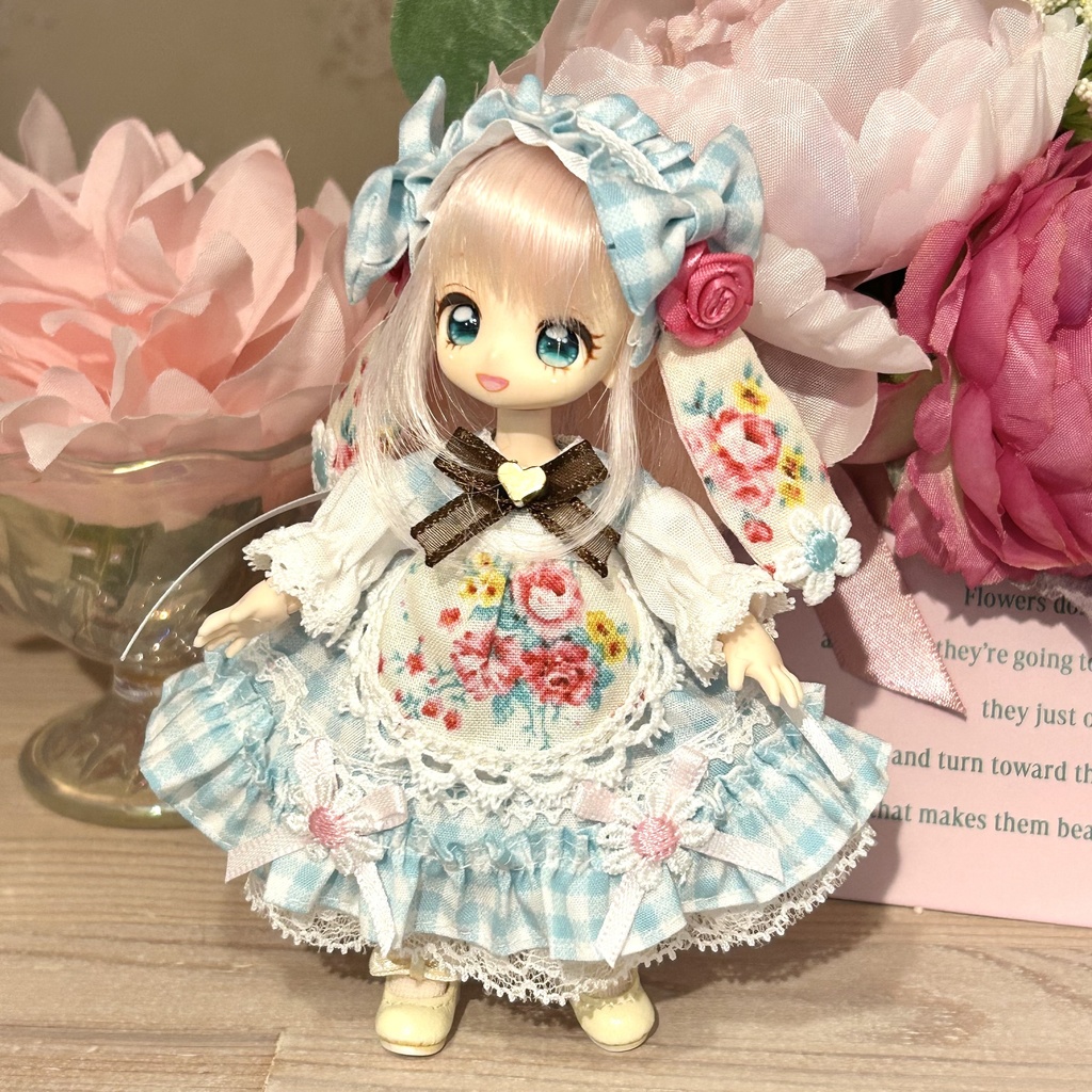 うさみみワンピースセット ブルー