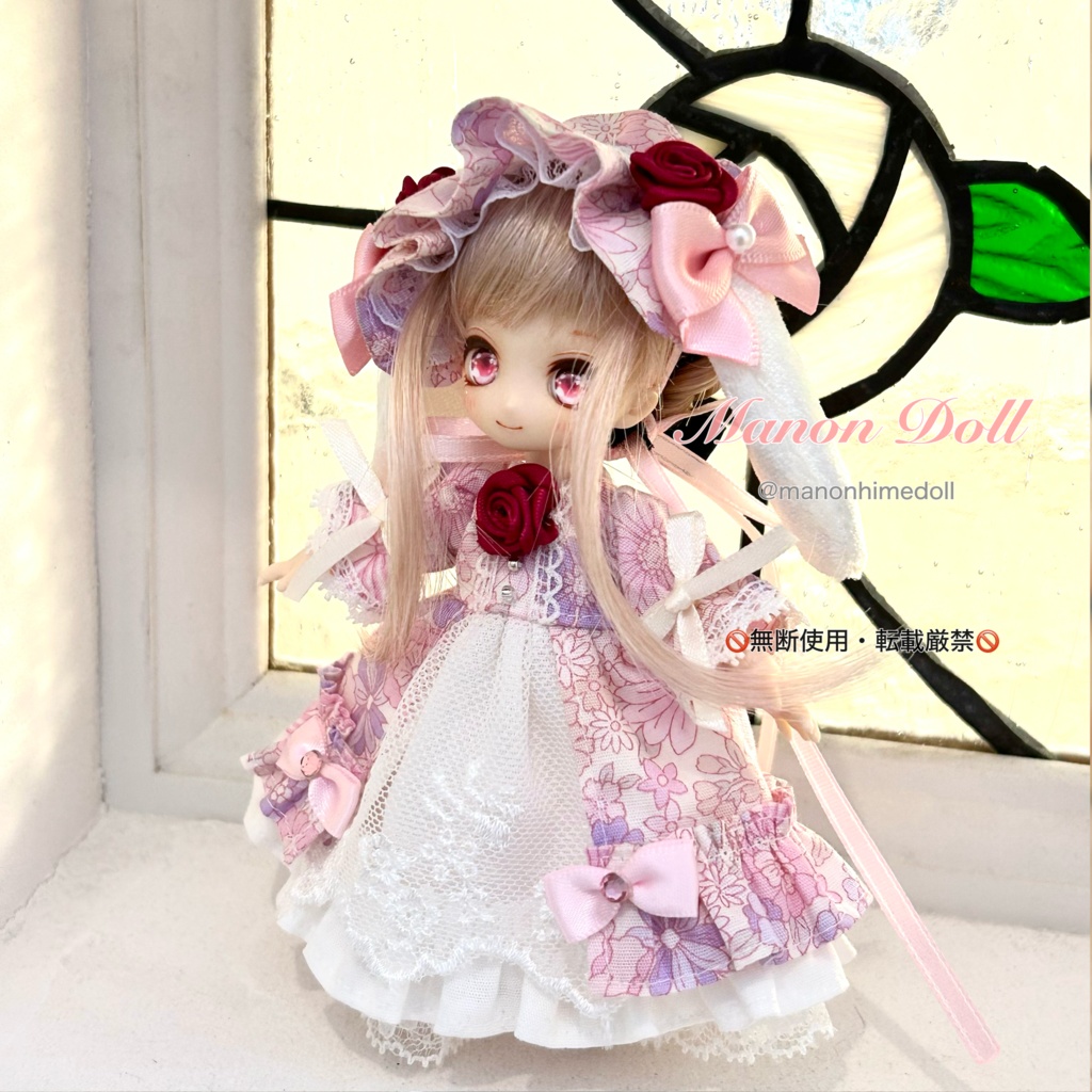 うさみみレイヤードドレス ピンク