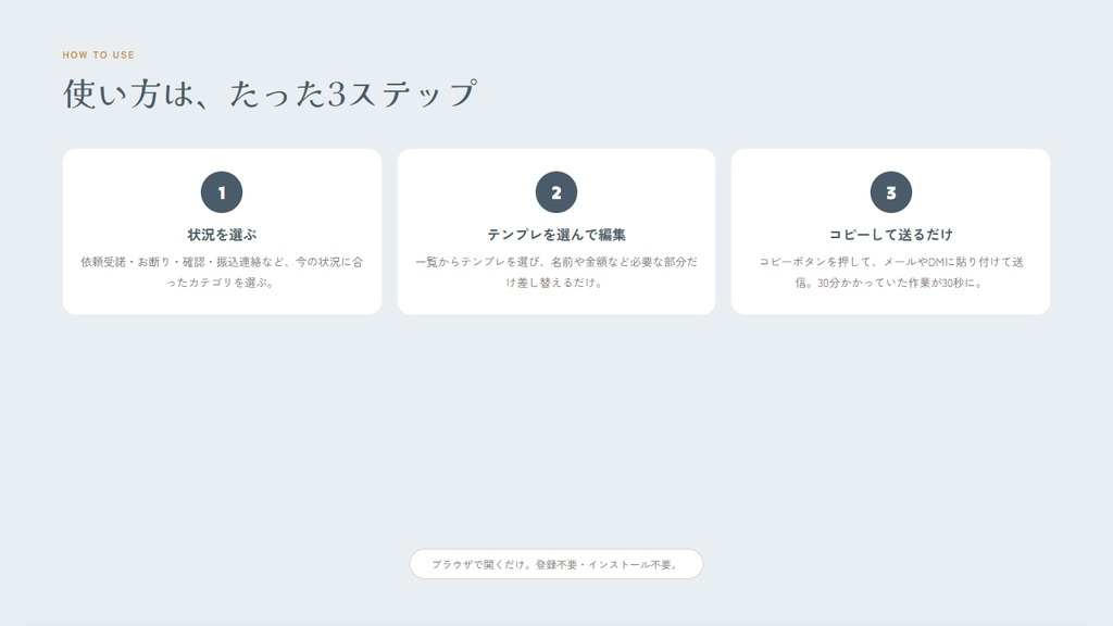 【返信テンプレ管理ツール】EasyReply ラクリプ ローカル版|買い切り/広告なし | Reply Template Manager for Creators
