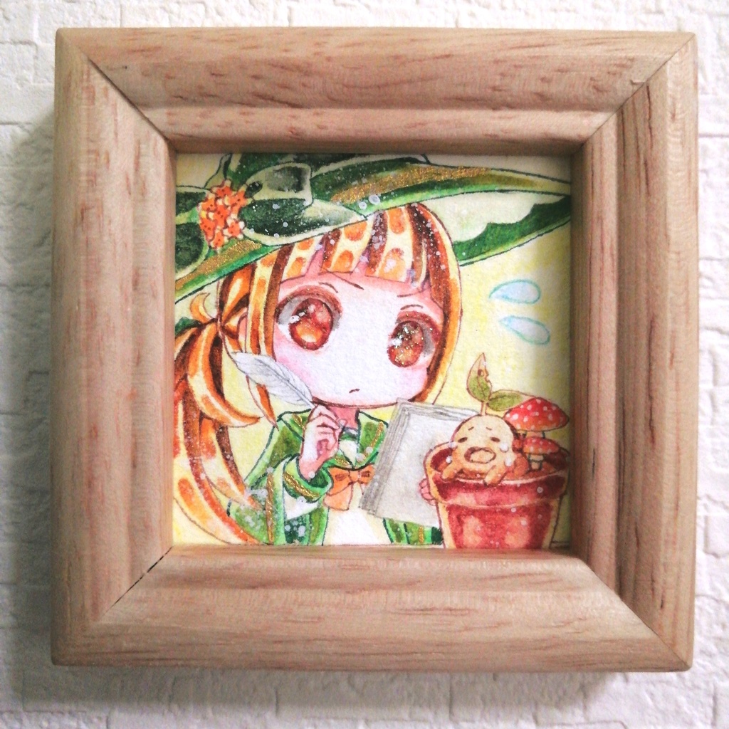 ミニ原画 小さな魔法使いと森の学校