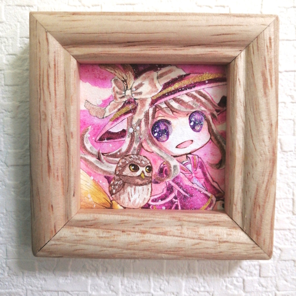 ミニ原画 小さな魔法使いと森の学校