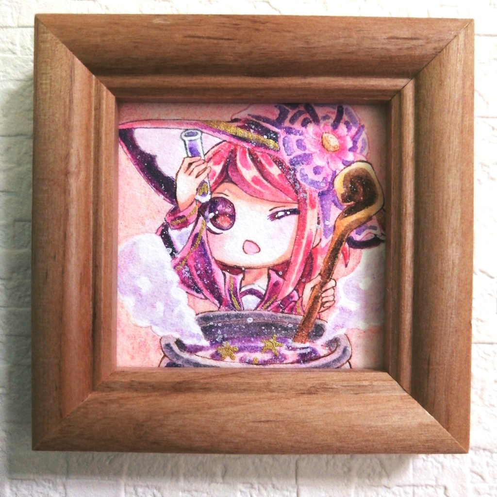 ミニ原画 小さな魔法使いと森の学校