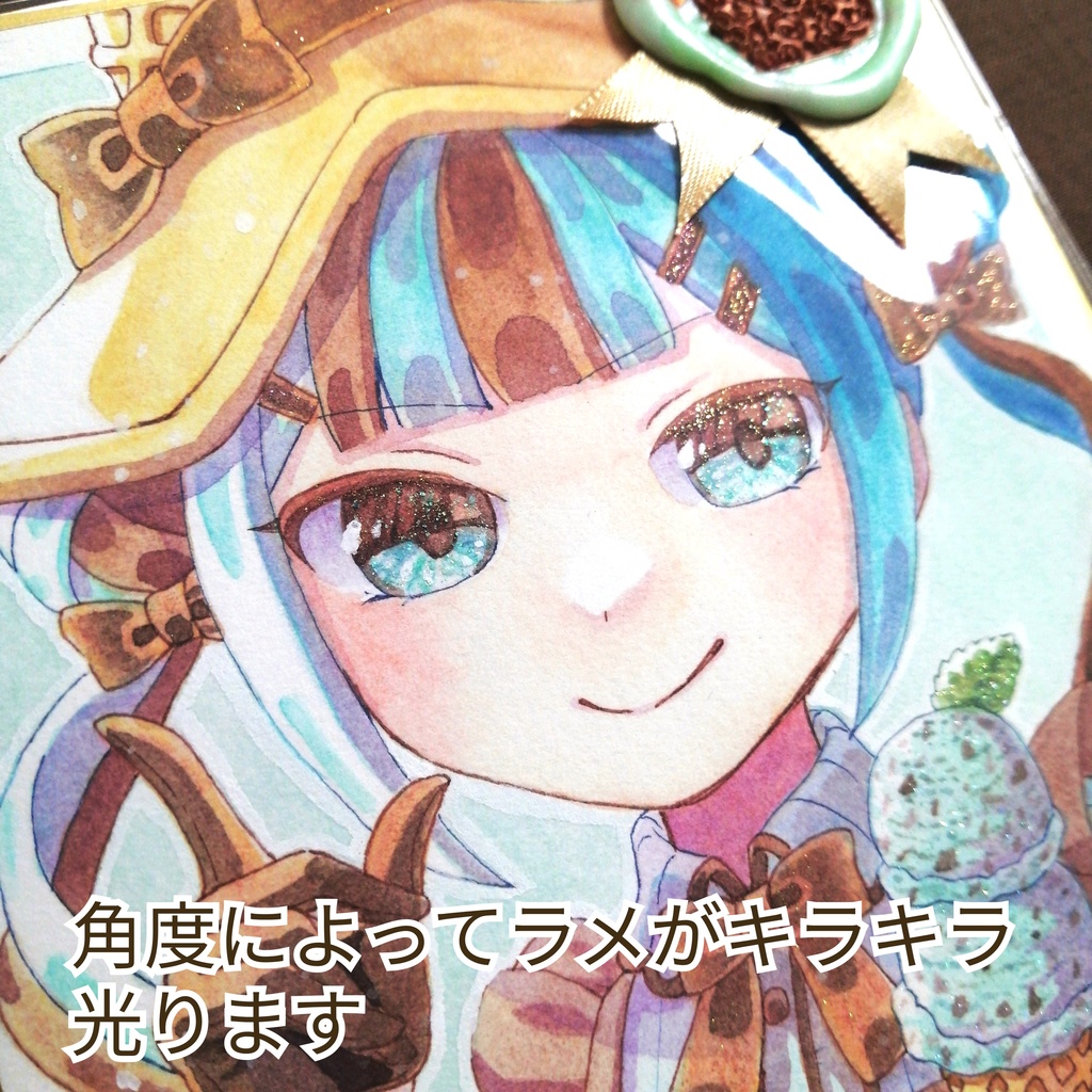 【ミニ色紙】chocolate mint