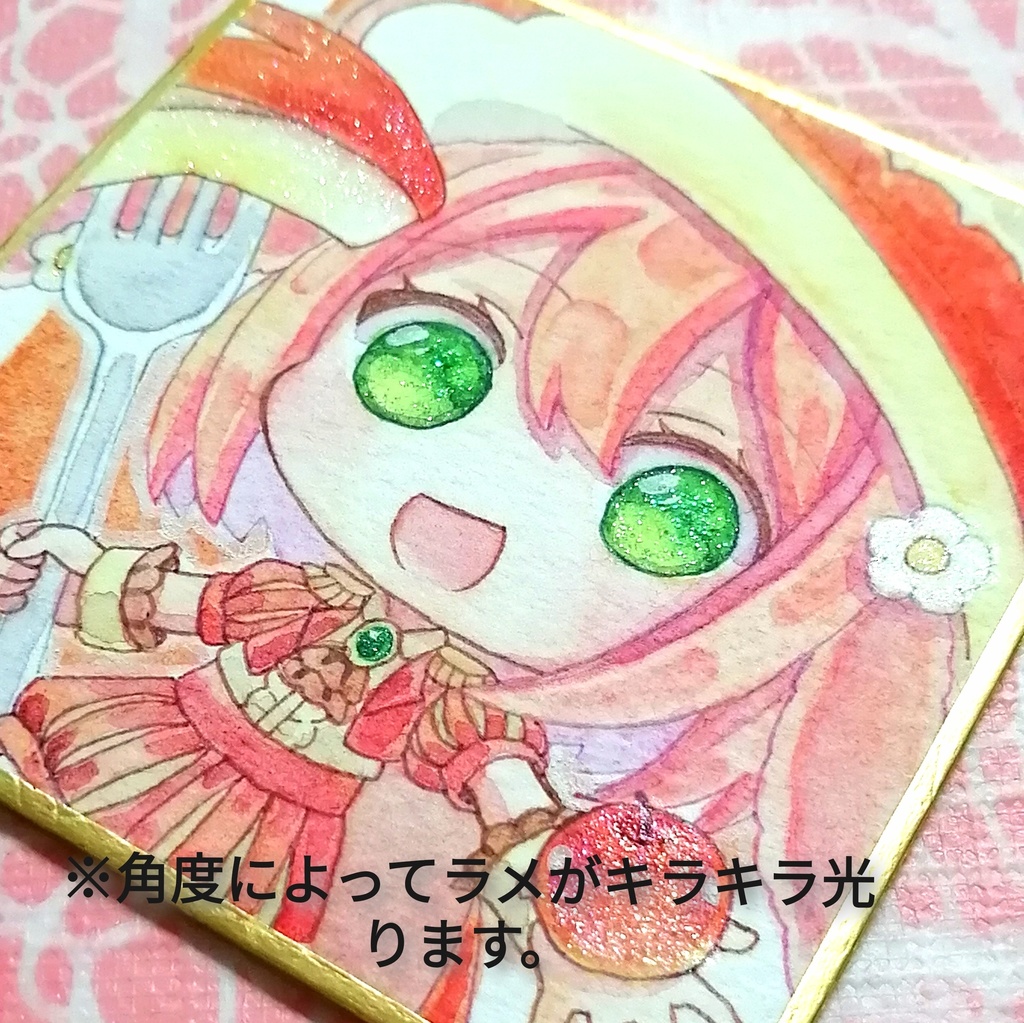 【豆色紙】ウサギと春モチーフの魔女