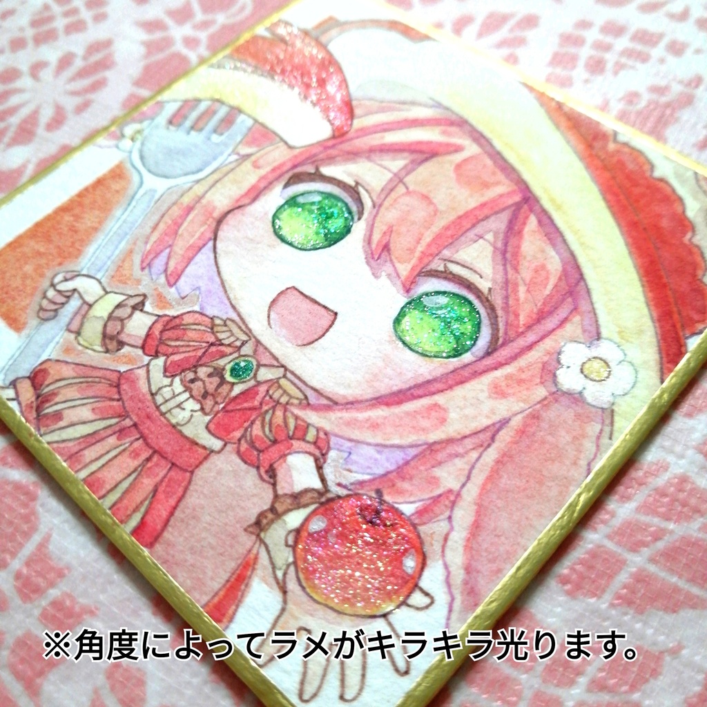 【豆色紙】ウサギと春モチーフの魔女