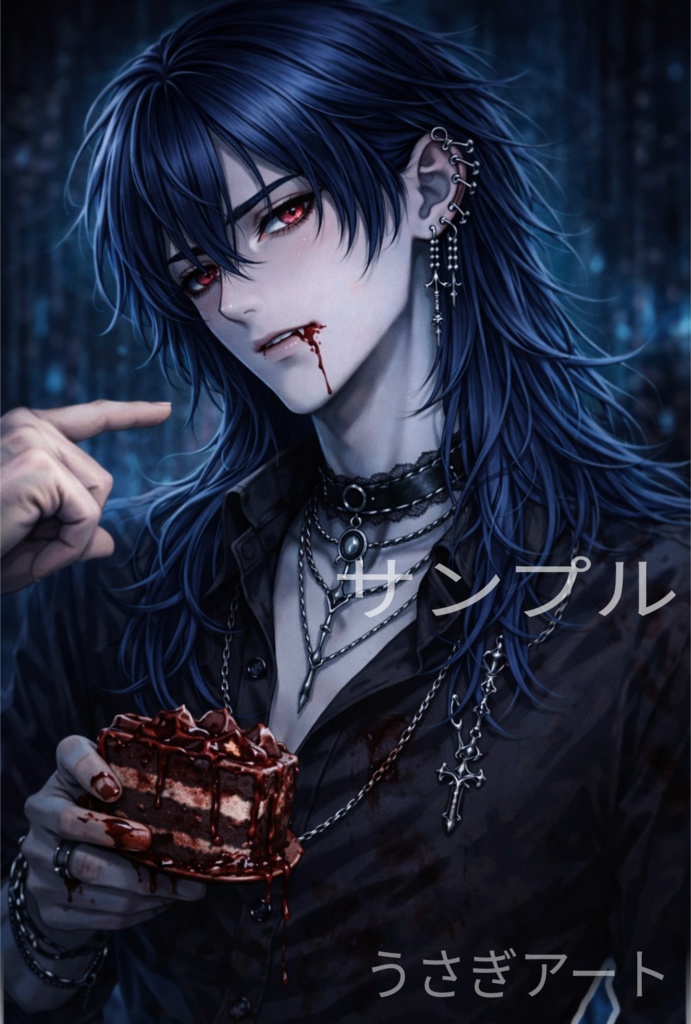 チョコレートバンパイア|反省と開き直り|幼少期と現在の対比2枚セット