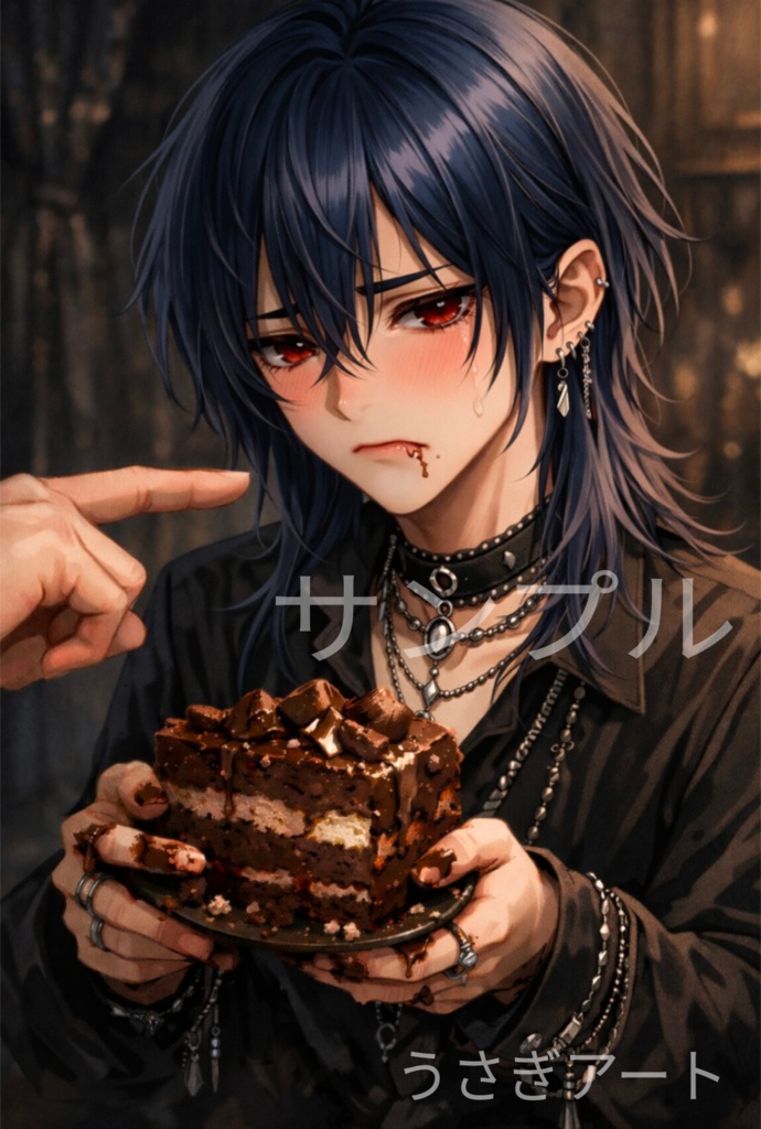 チョコレートバンパイア｜反省と開き直り｜幼少期と現在の対比2枚セット